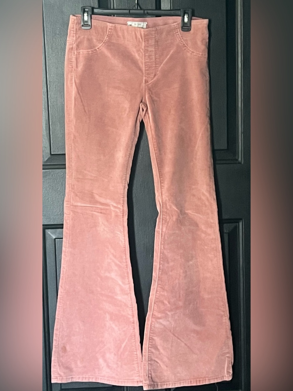 Women’s Free People Pink Corduroy Flare Pants size 28 NWOT
